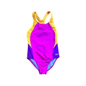 Speedo Girls One Piece Pink Purple Size 14